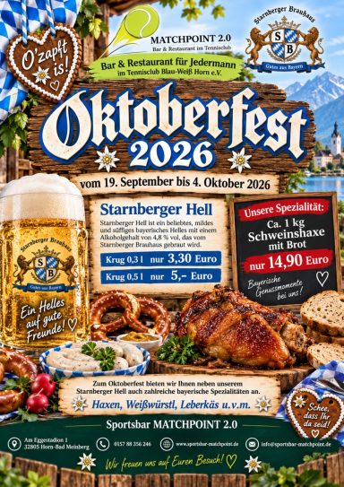 Aushang Oktoberfest